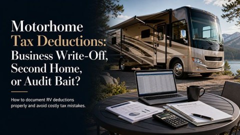 Motorhome Tax Deductions: Business Write-Off, Second Home, or Audit Bait?